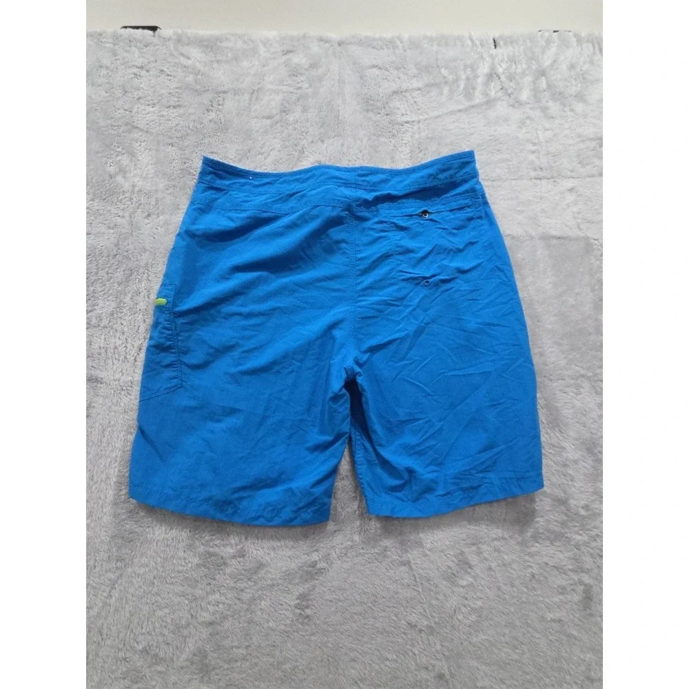 The North Face Mens Swim Surf Board Shorts Trunks Bright Blue Unlined Sz 38